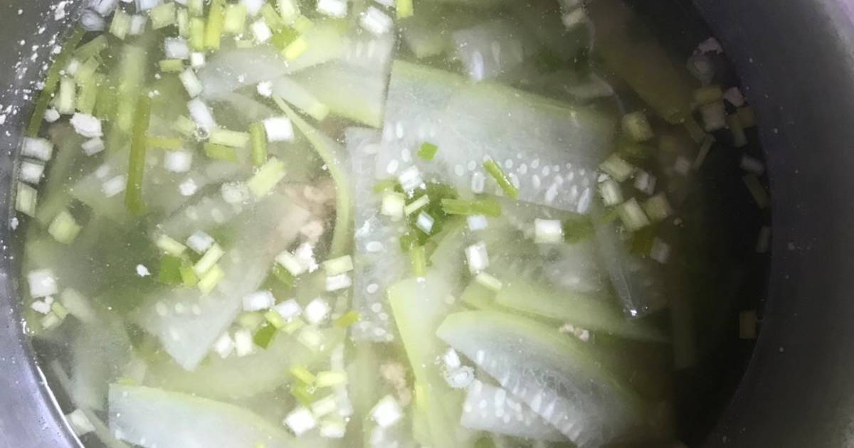 Canh bầu thịt băm