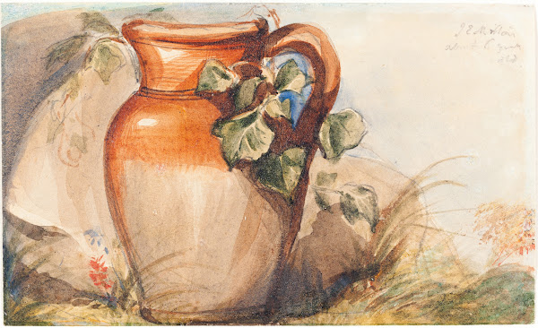 Study of a Pottery Jug recto c 1842