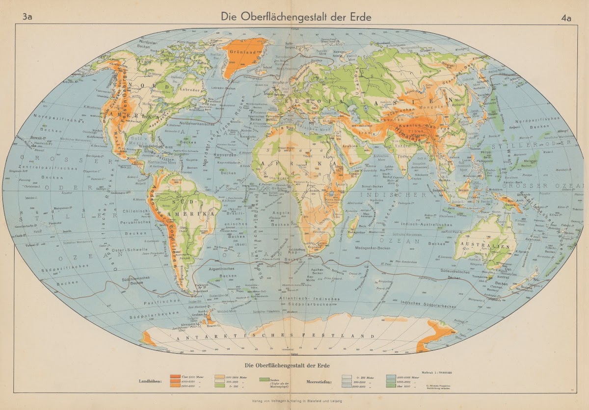 Die Oberflächengestalt der Erde 1940