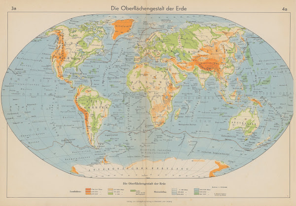 Die Oberflächengestalt der Erde 1940