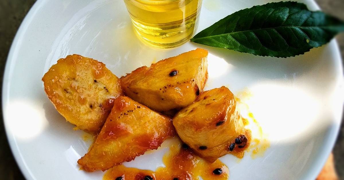 Chuối đốt rượu vị chanh