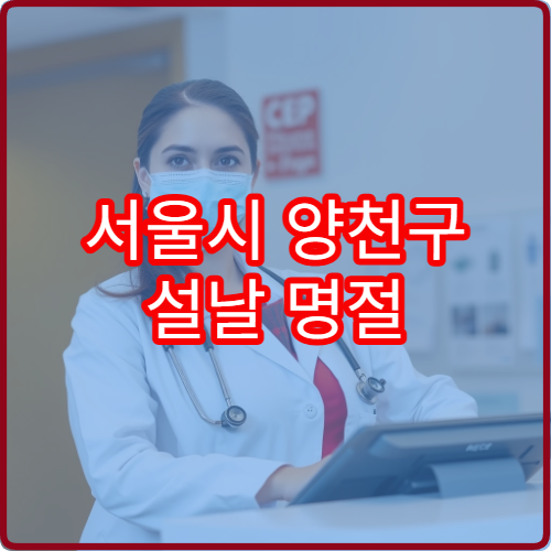 서울시 양천구 설날 명절 내과 연휴 진료 병원 감기·소화불량·고혈압 응급 관리 가능 24시열린의원