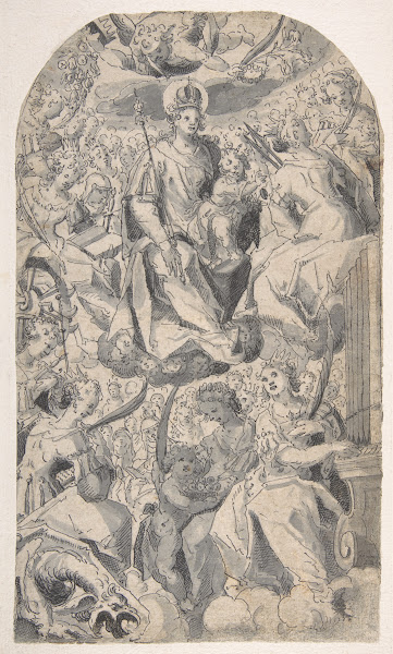 Madonna and Child Surrounded by Female Saints 16001678
