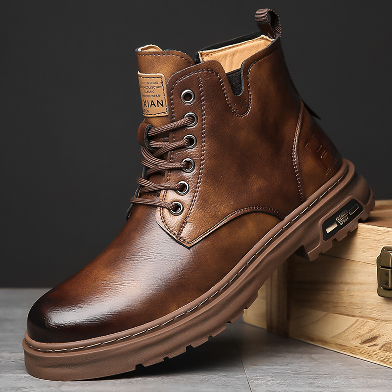 Men's work boots, insulated, non-slip