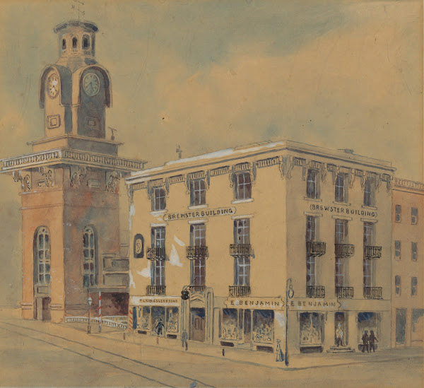 State And Chapel Streets NewHaven 1864