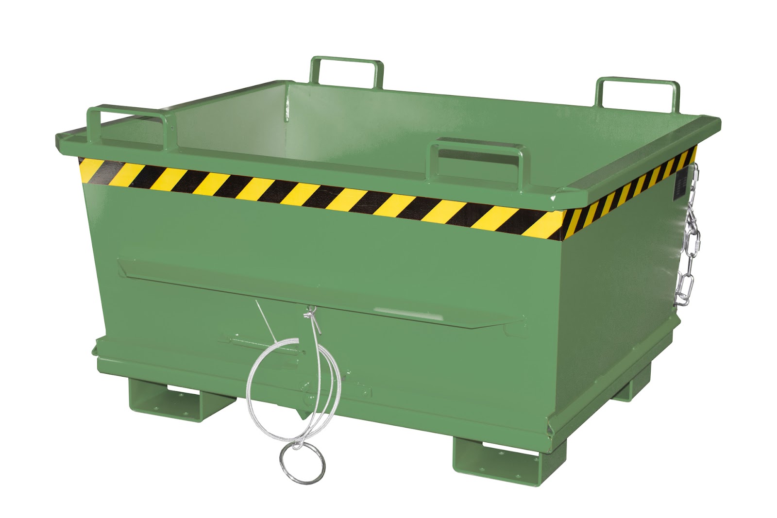 Bodemklepcontainer BKB 500, gelakt, Resedagroen