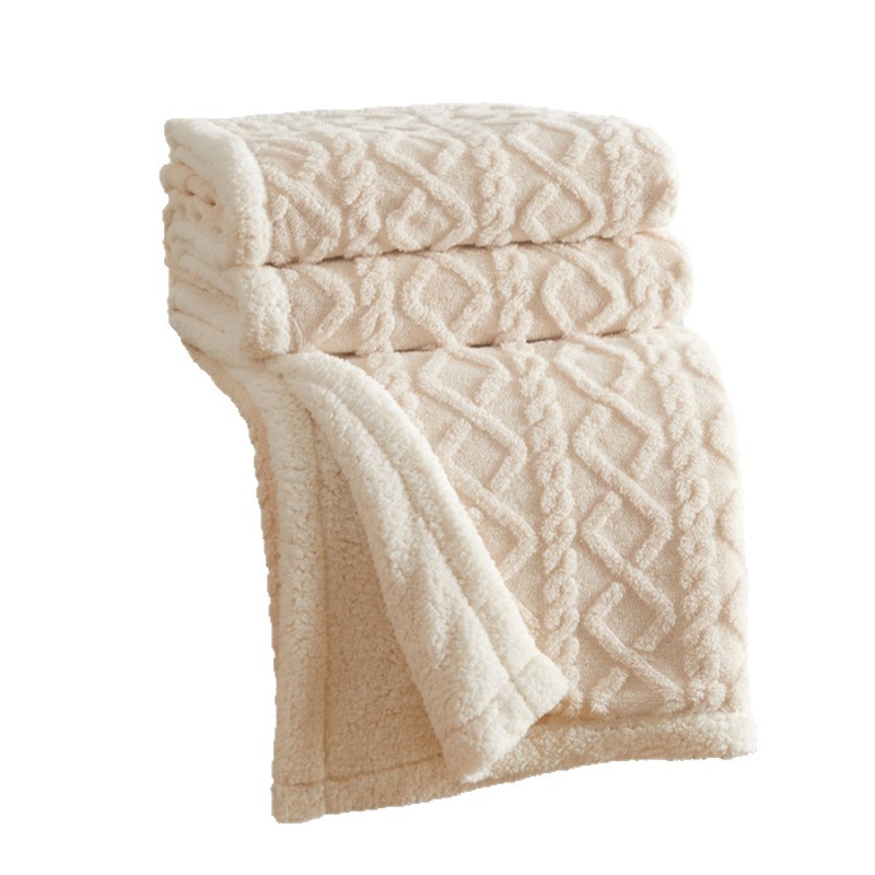 Flanell-Wolldecke, Sherpa-Fleece, extra warm