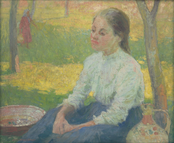 Peasant Girl in a Garden 1910