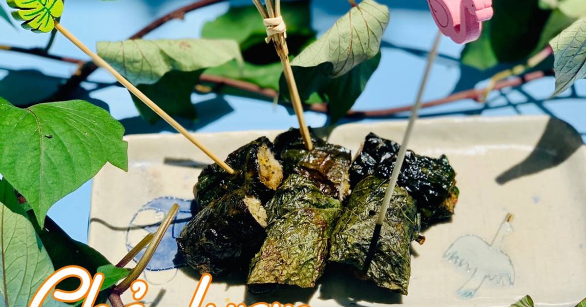 Chả lươn nướng lá lốt
