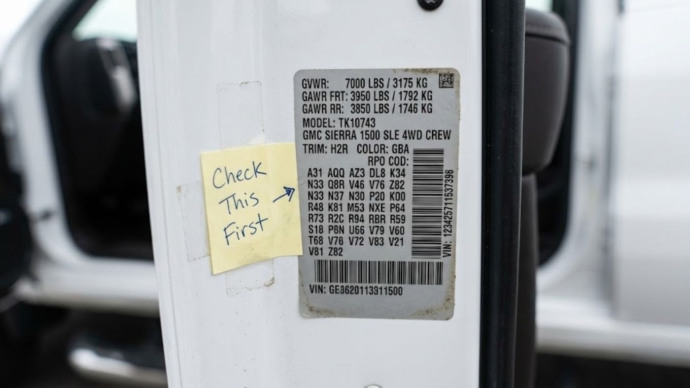 Front bench seat layout in a 2027 GMC Sierra 1500 SLE showing the cab-specific pattern a cover must follow