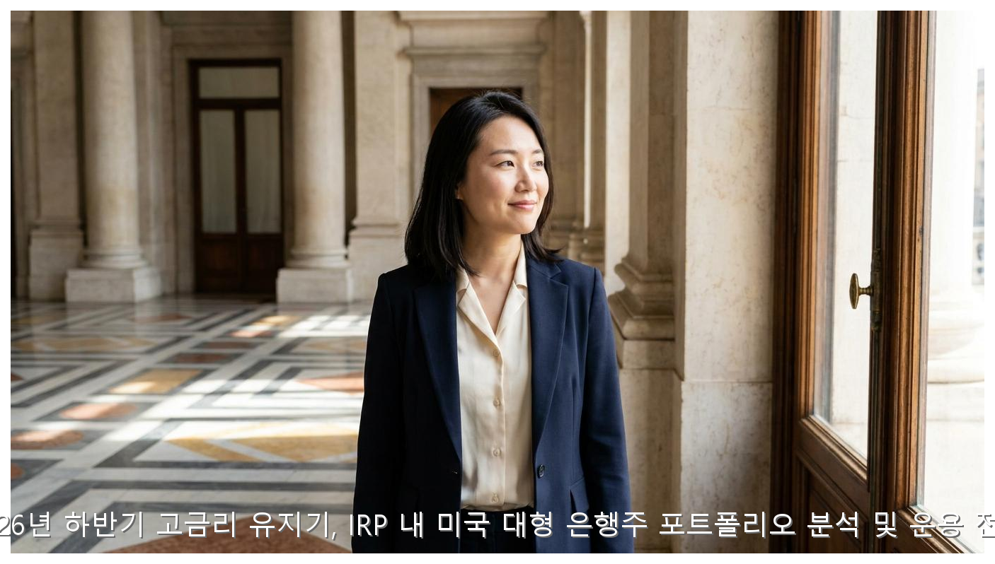 2026 IRP 미국 은행주 배당 전략 핵심 안내 및 분석 인포그래픽 (4)