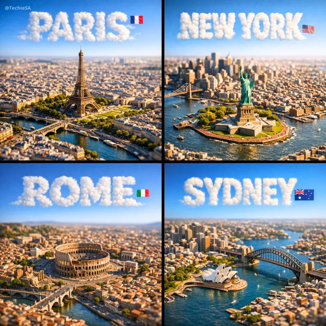 Una fotografía cuadrada, a escala 1:1, fotorrealista y en primer plano de una geografía física en miniatura increíblemente detallada y...