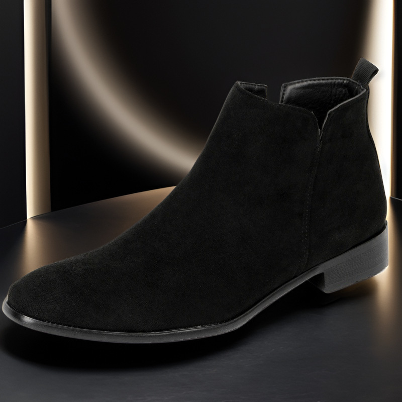 Men's Chelsea Boots with Side Zipper
