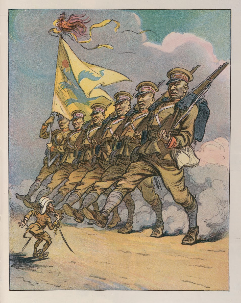 The European officer and his Chinese awkward squad  Pupils  Master 1911