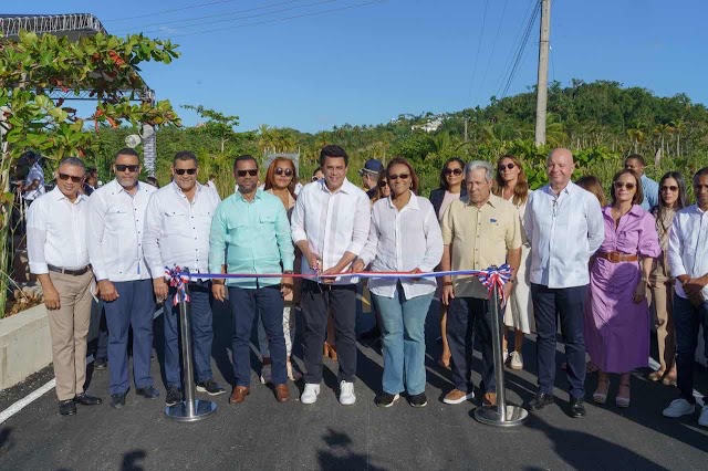 David Collado entrega obra en Las Terrenas por un costo cercano a los 68 millones de pesos.