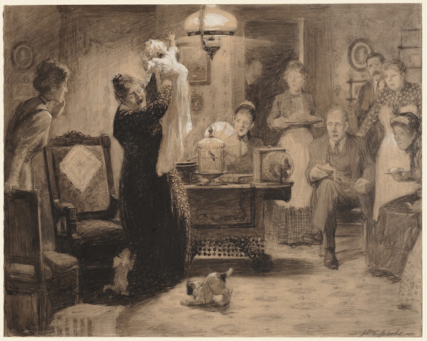 Sketch to illustration The Stationary Baby 1912