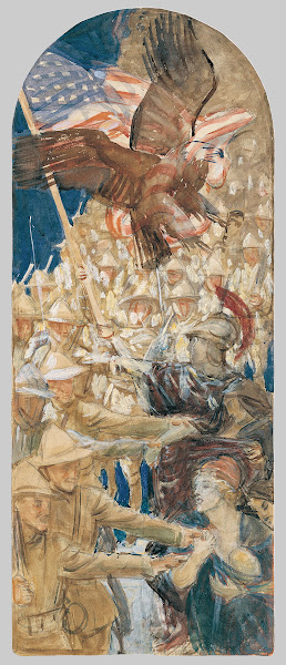 Study for The Coming of the Americans between 1921 and 1922