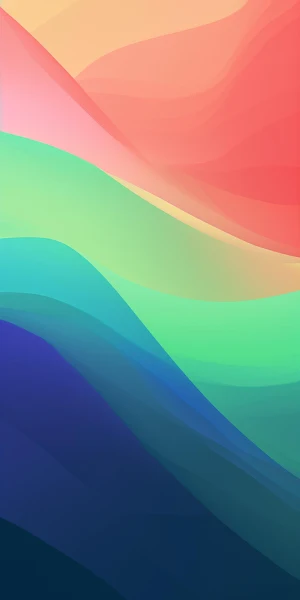 Abstract Art, Gradient Colors, Fluid Design, Color Waves 2K iPhone Wallpaper Background