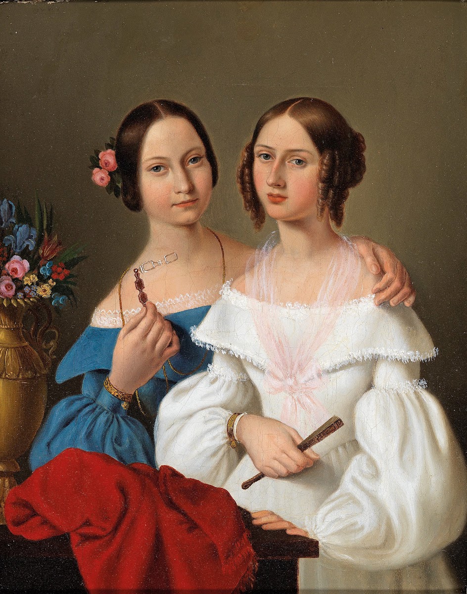 Portrait Der Schwestern Luschin