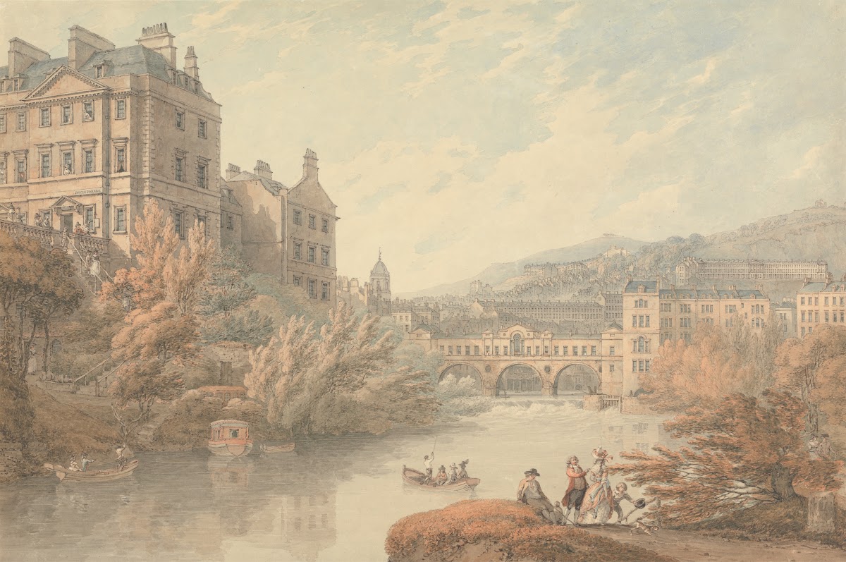View of Bath from Spring Gardens 1790
