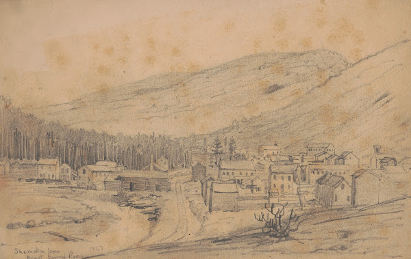 Shamokin from Mount Carmel road 1851