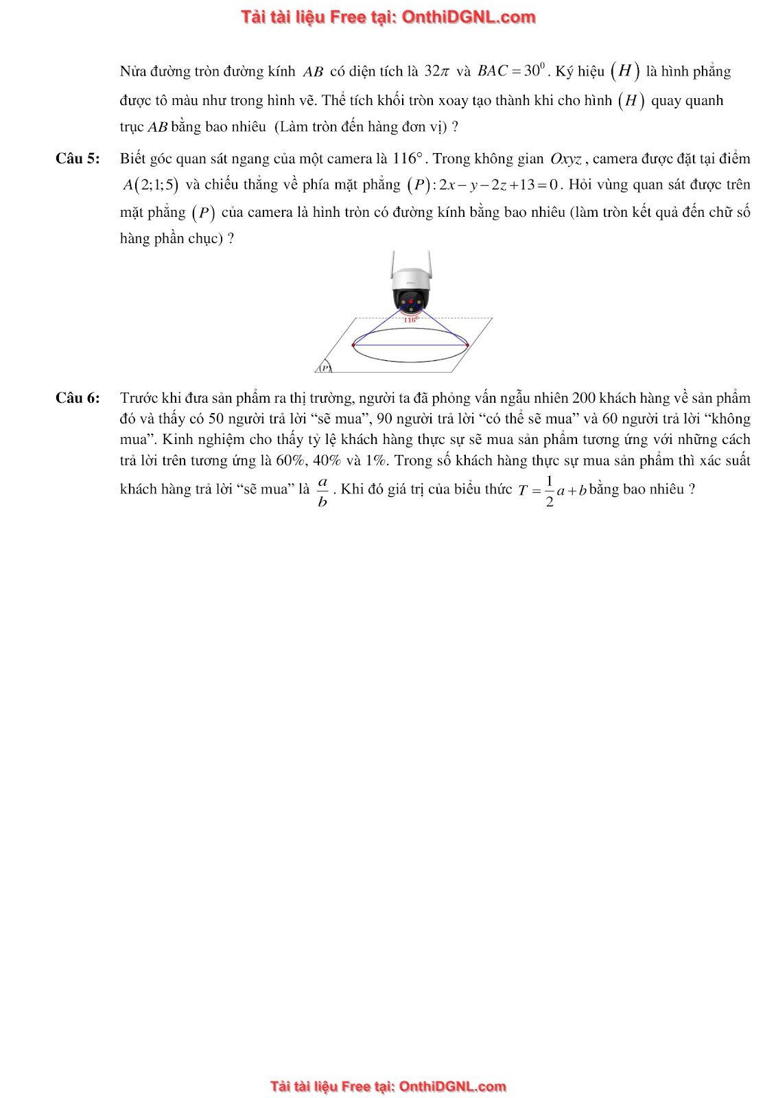 32 đề phát triển minh họa môn toán - có đáp án