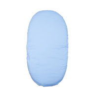 Простынь на резинке Twins 75х35 в коляску голубой