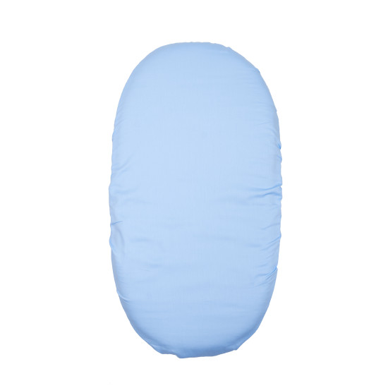 Простирадло на резинці Twins 75х35 в коляску блакитний