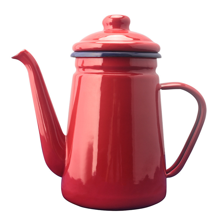 Enamel kettle, 1.1 L, for all types of cooktops