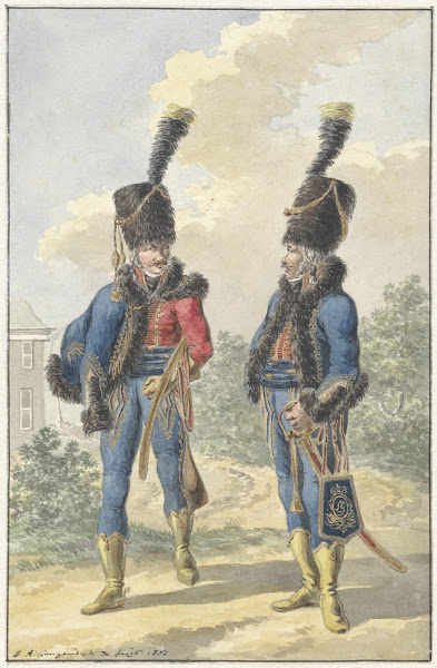 Twee staande militairen 1807