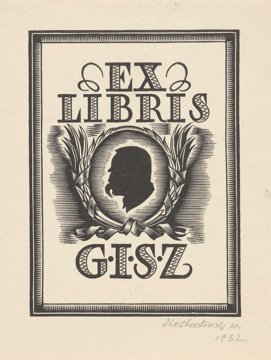 Ex libris G I S Z 1933