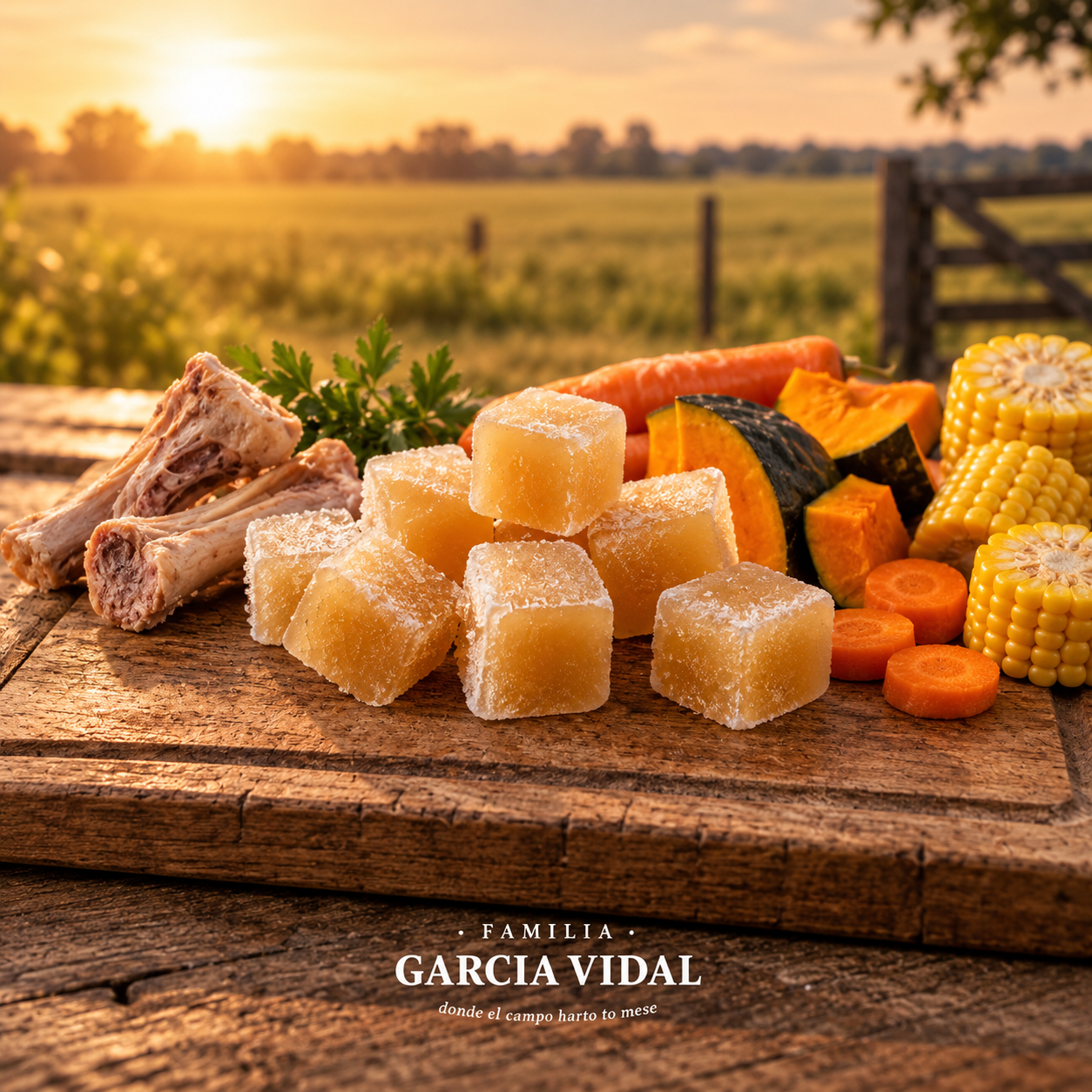 Caldo de Huesos y Verduras de cordero Pastoril y libre de antibióticos
