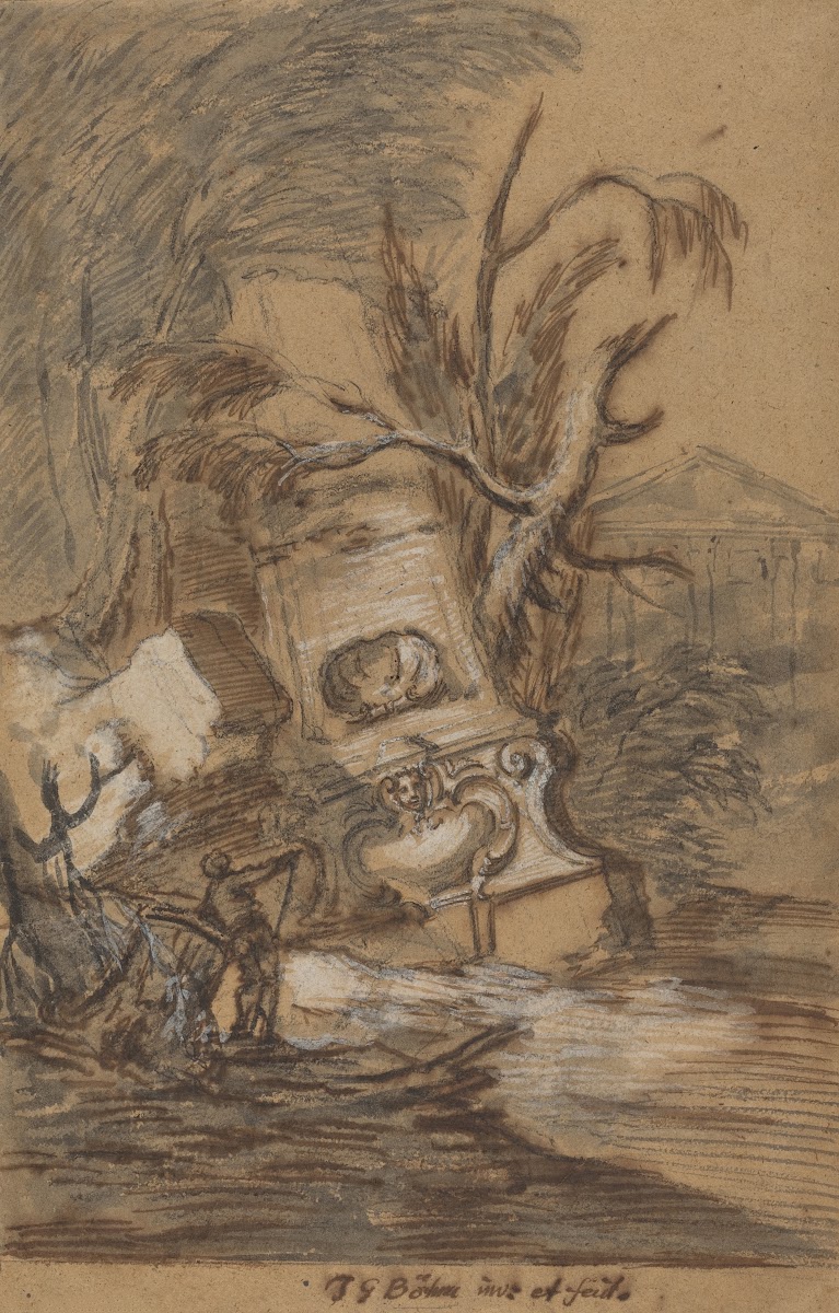 Capriccio with Antique Ruins 1730s