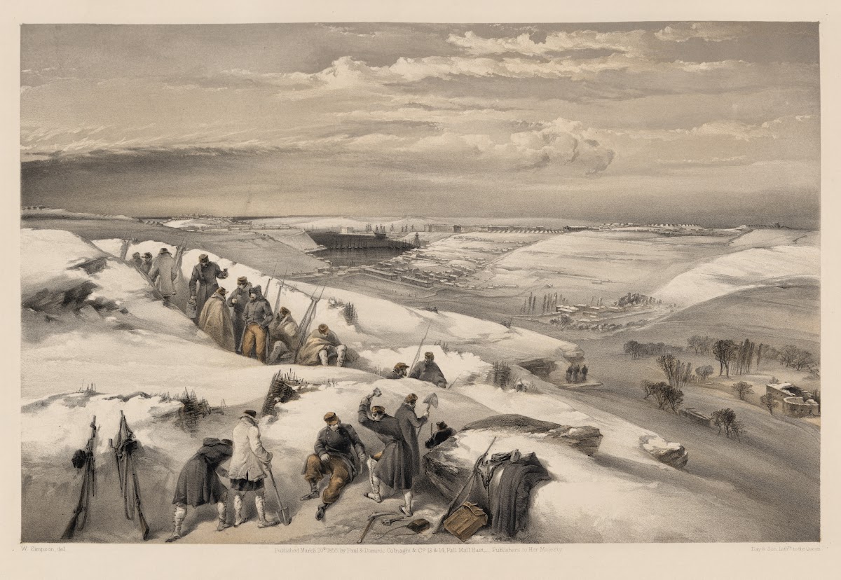 Sebastobol from the 26 gun battery on the extreme right of French attack 1855