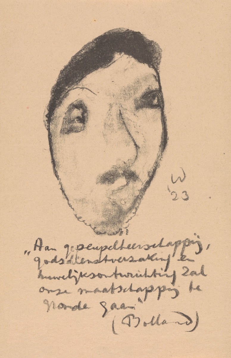 Karikatuur van Gerard Bolland 1923