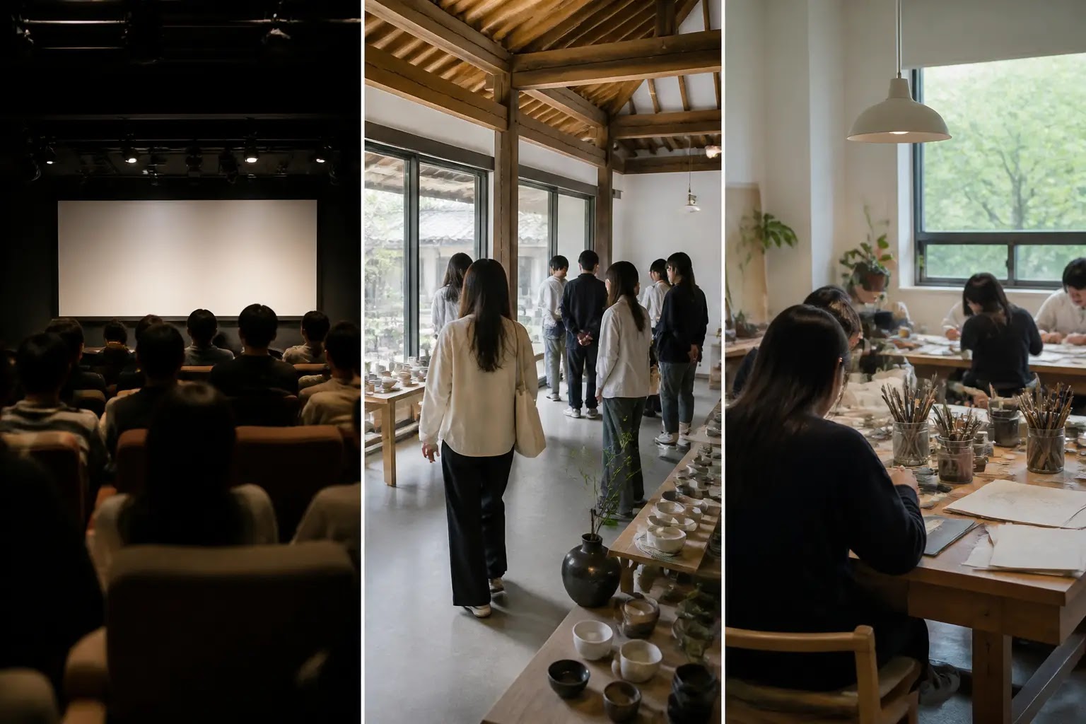 AI-generated Culture Daily Brief multi-story editorial montage