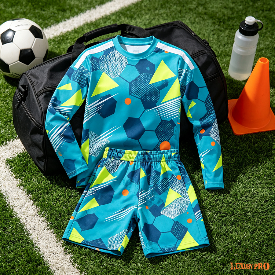 MEG Kids Long Sleeve Crew Neck Raglan Jersey + MEG Kids Board Shorts