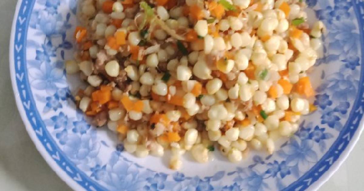 Bắp xào thịt bằm + cà rốt