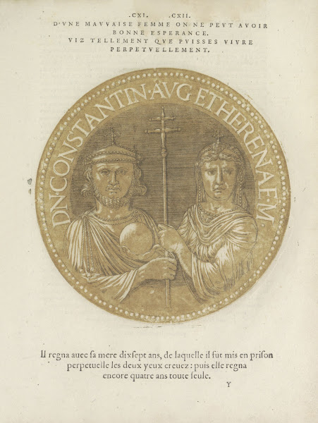 Emperor Constantijn VI met zijn moeder keizerin Irene 1557 1559