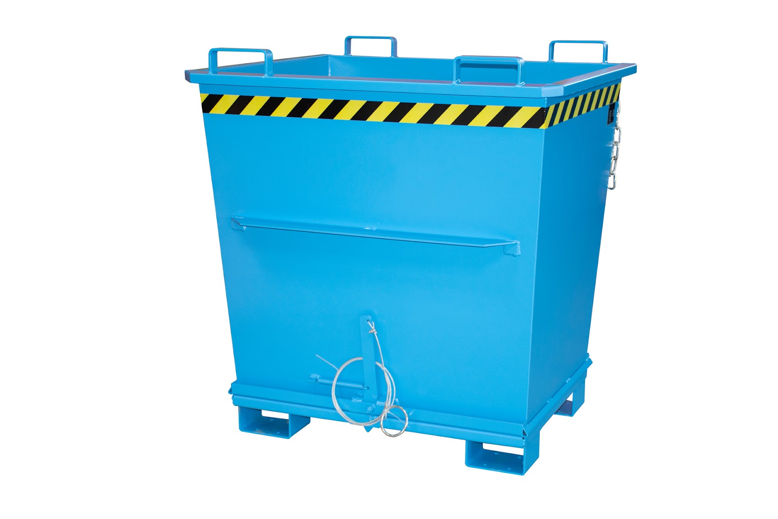 Bodemklepcontainer BKB 1000, gelakt, Lichtblauw