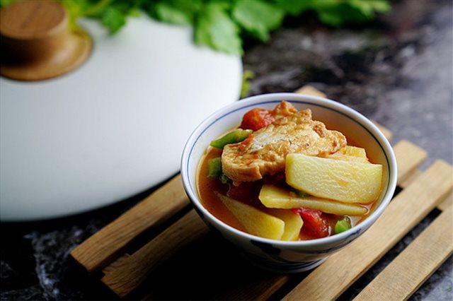 Đậu Hũ Sốt Cà Chua Khoai Tây
