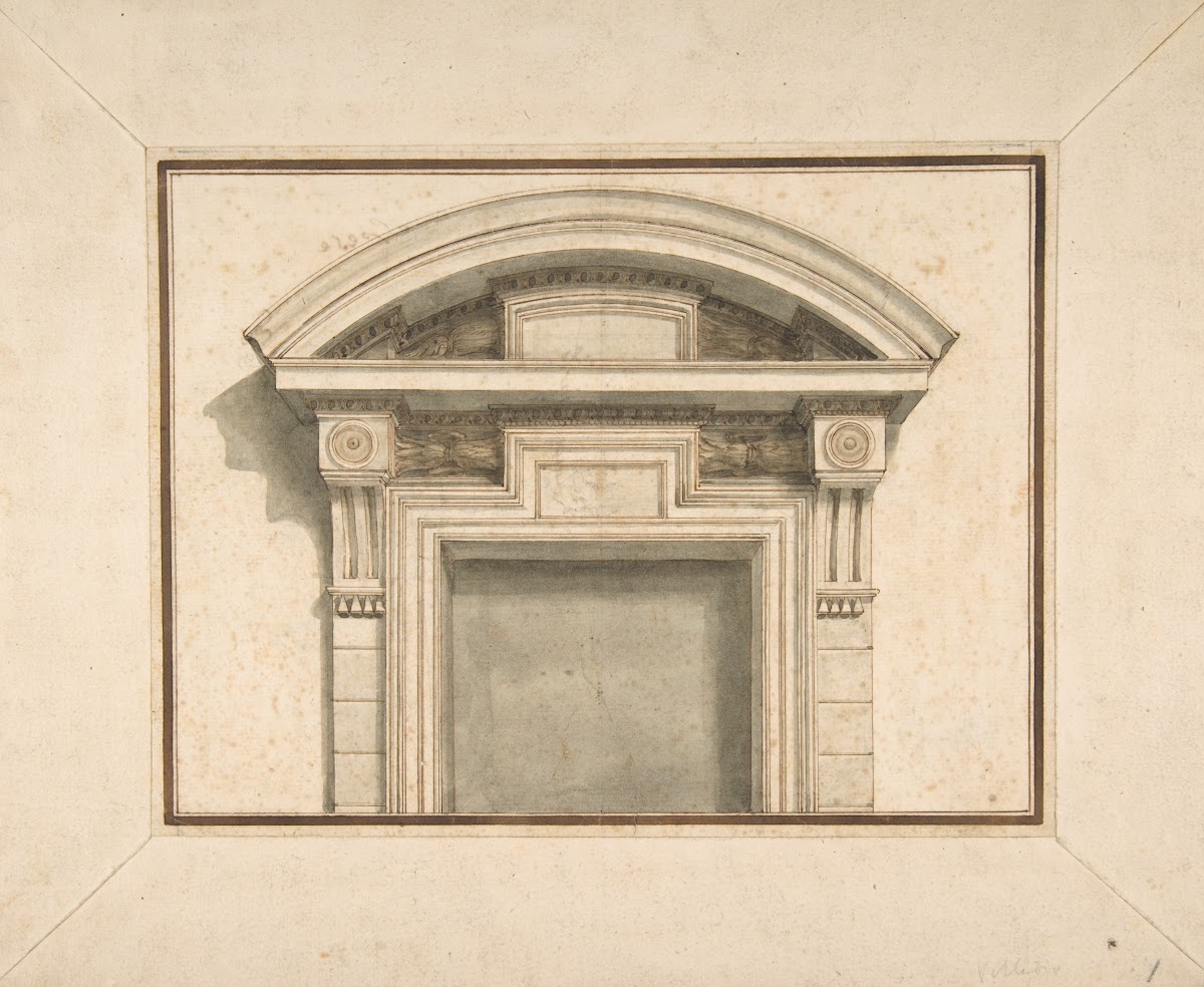 Drawing for a Door Frame 18th century