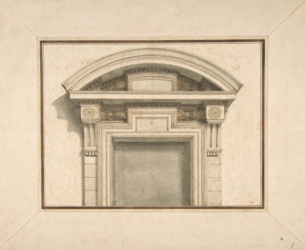 Drawing for a Door Frame 18th century