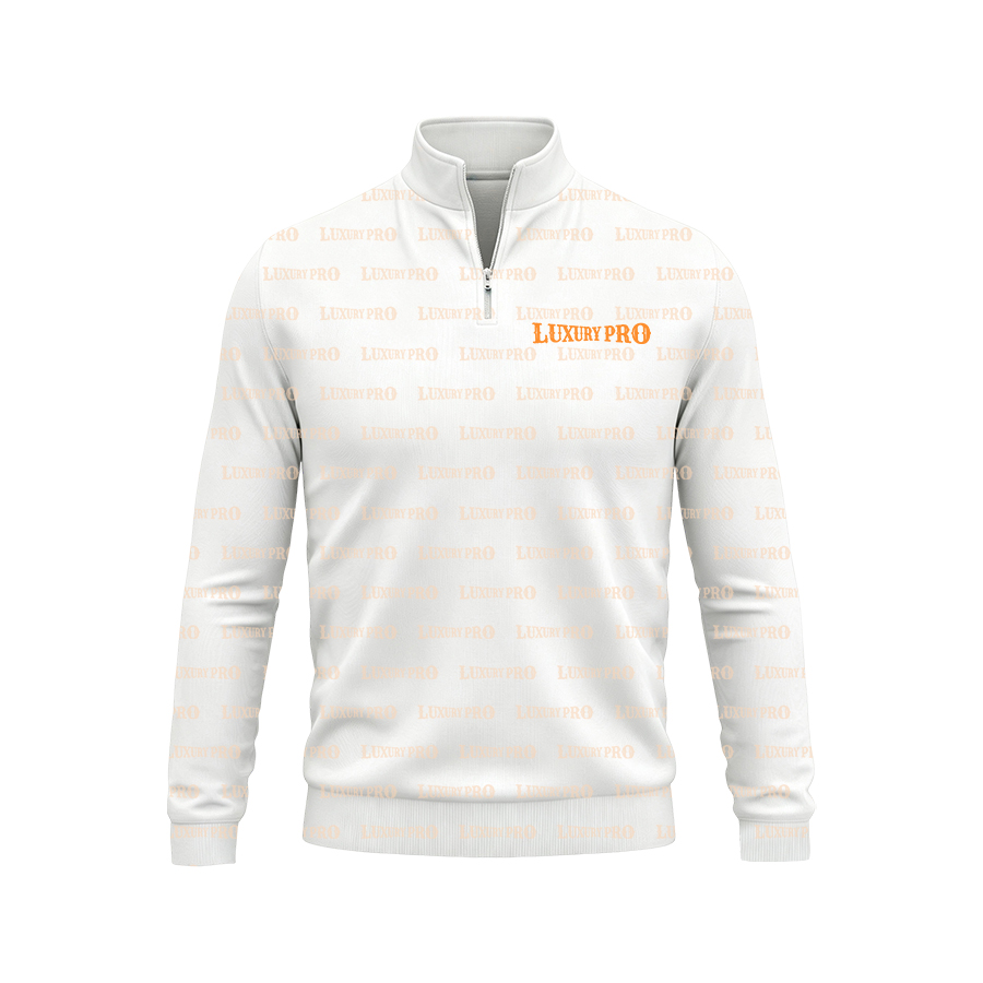 AOP FLP Stand Collar Zip Long Sleeve