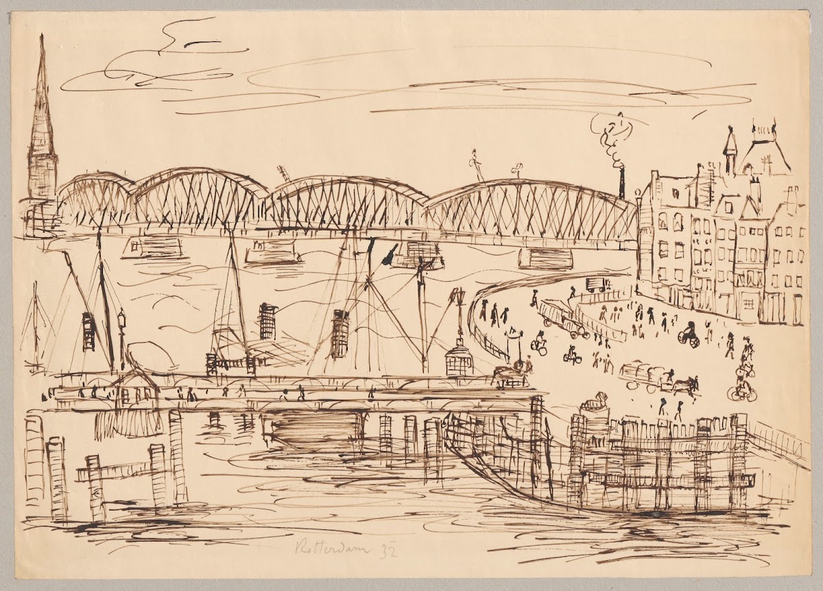 Widok Rotterdamu 1932