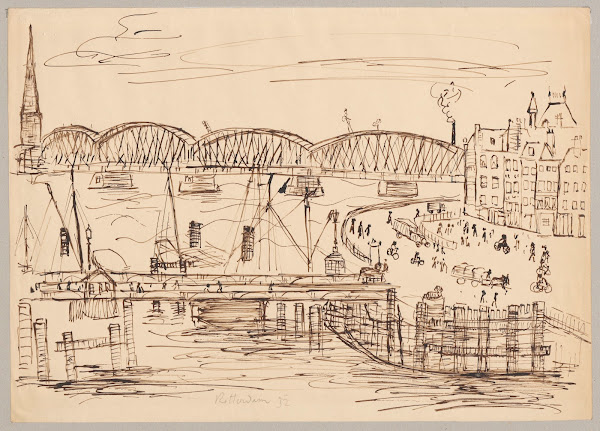 Widok Rotterdamu 1932