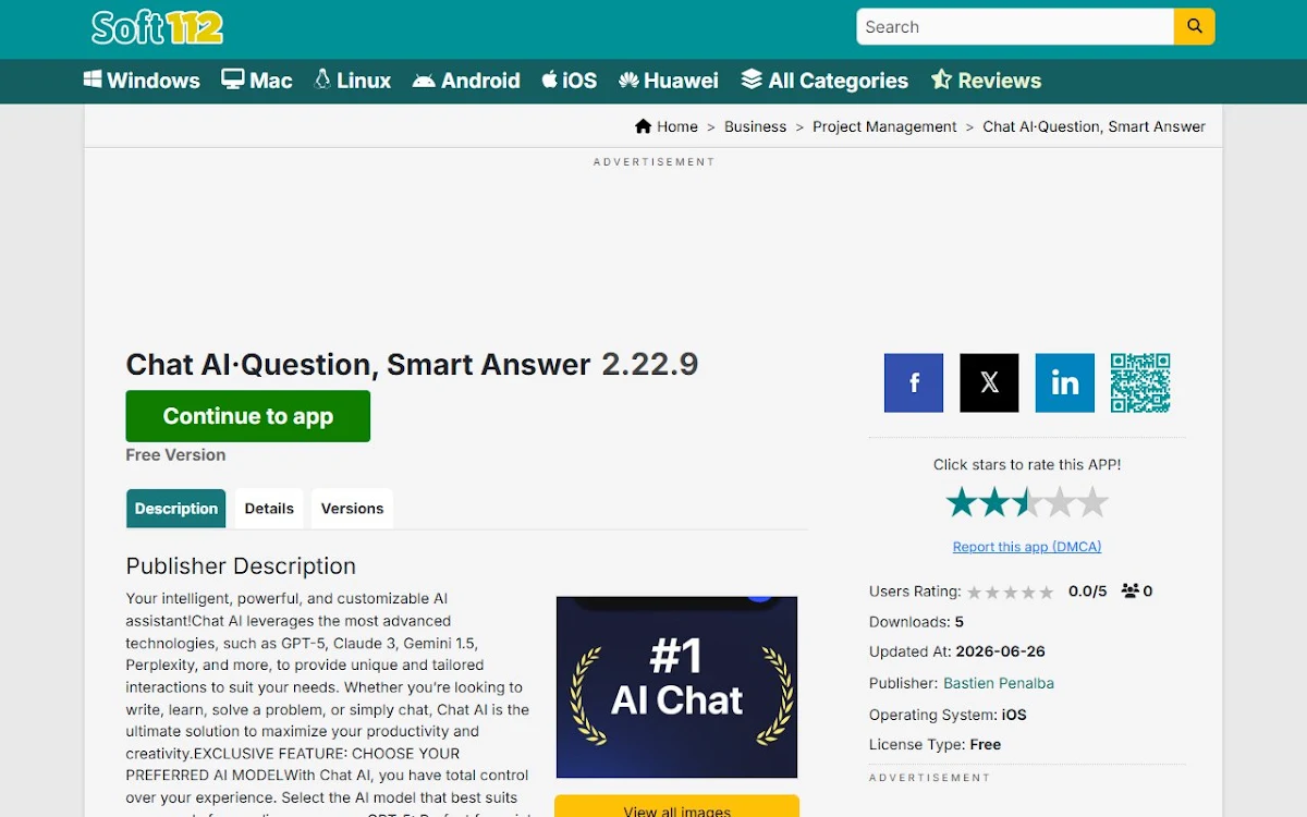 Captura de ChatMe: Intelligent AI Assistant