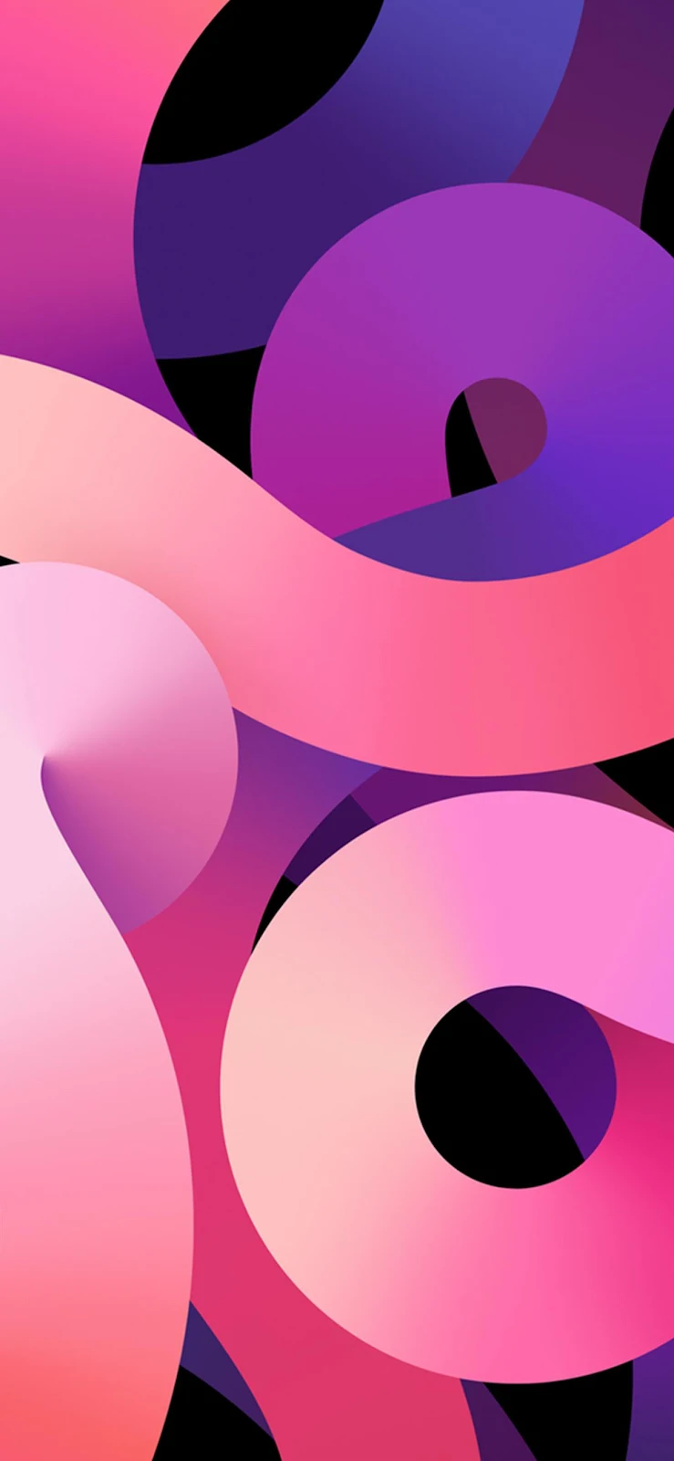 iPad Air Abstract Ribbons - Digital Art Full HD iPhone Wallpaper (1242x2688)