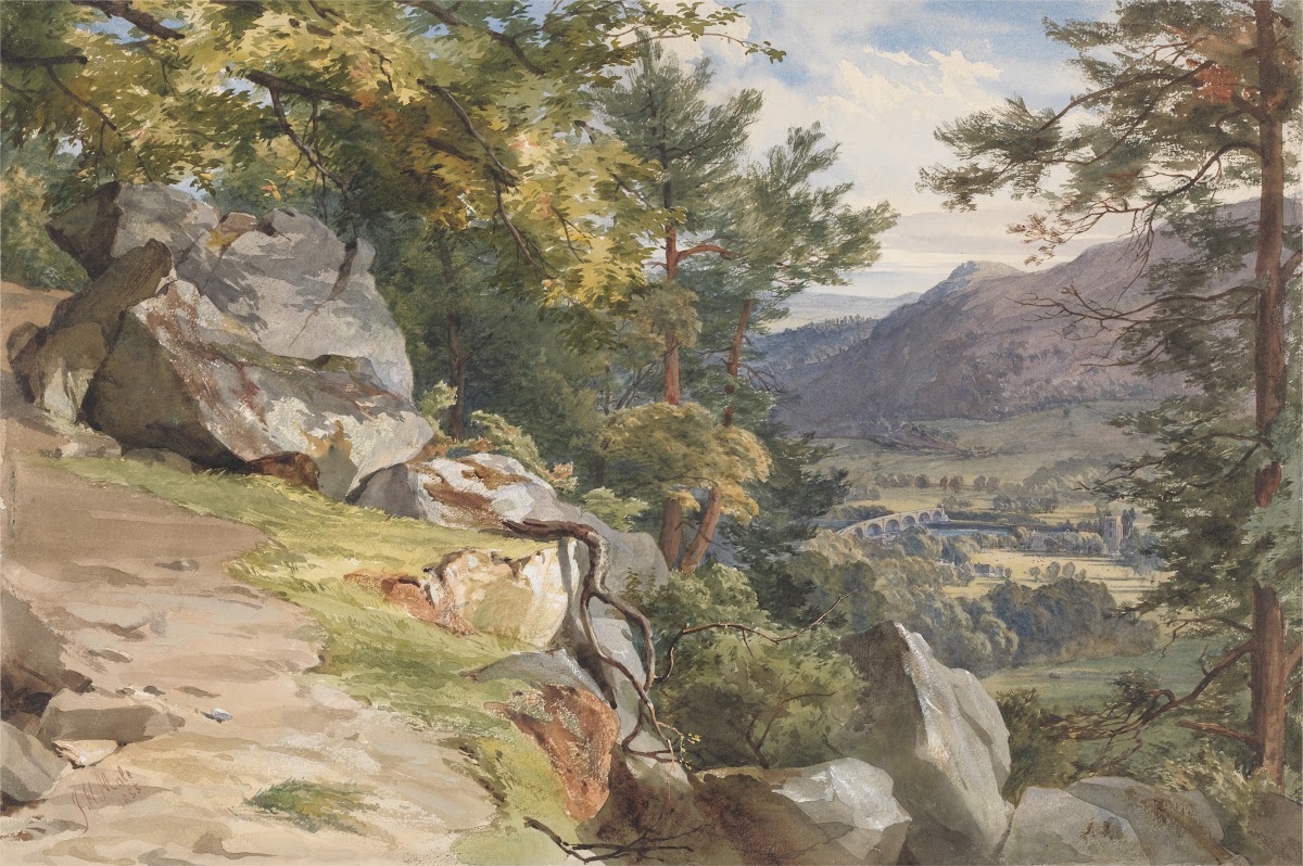 View from Craig y Barns Dunkeld Looking South 1855