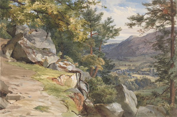 View from Craig y Barns Dunkeld Looking South 1855